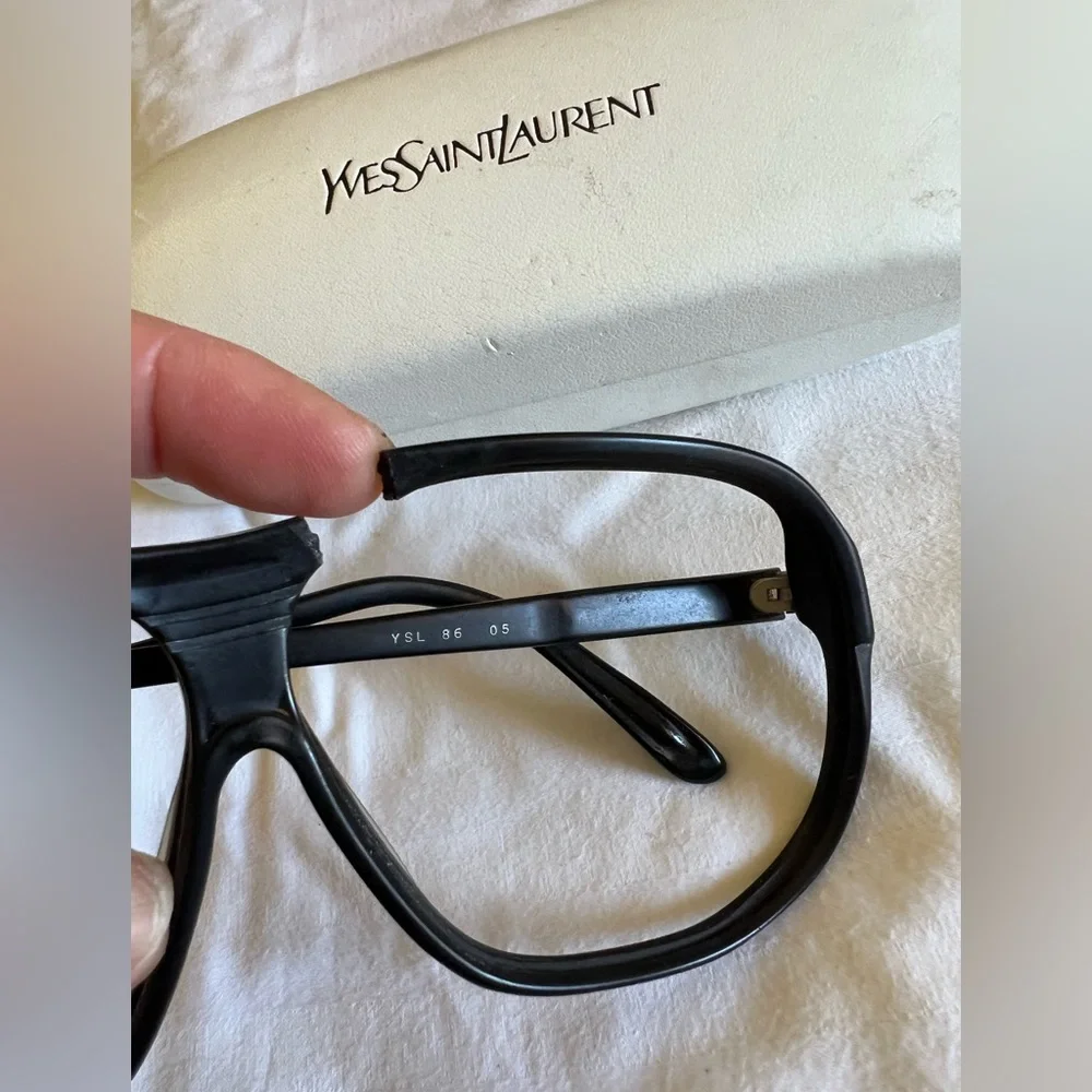Vintage YVES SAINT LAURENT 549 Oversized Sunglasses Frame Made in France - Picture 4 of 16